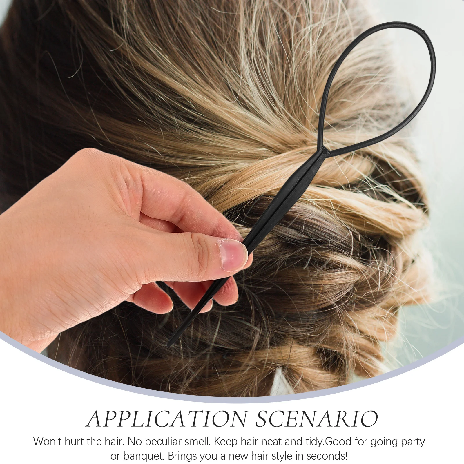 

8pcs Styling Tools Foldable DIY Accessories for Girls Ponytail Banquet Hair Braid Tool Tail Hair Beader