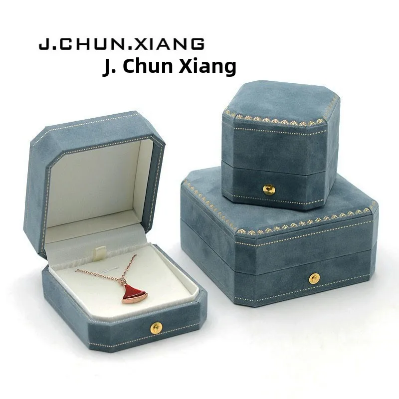 Elegant Italian Lace Jewelry Packaging Box Engagement Ring Necklace Bracelet High End Decorative Box Fashionable Storage Case