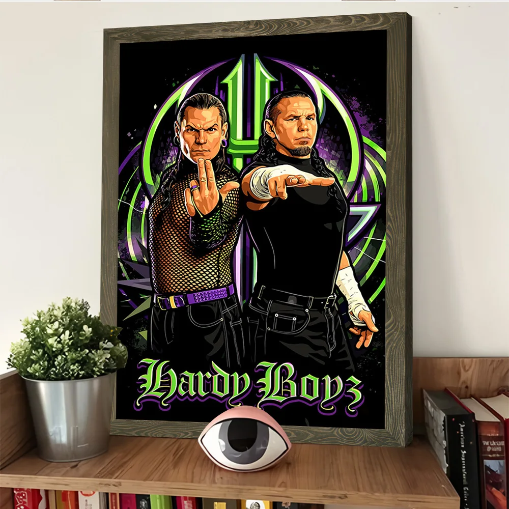 Hardy Boyz Wrestling Art Printing Poster Custom Pictures Wall Art Canvas Painting Gift for Aesthetic Decoration Room Ornaments view 4