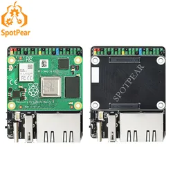 Raspberry Pi Compute Module 4 CM4 IO Board Dual Gigabit Ethernet Mini Open-source Router Board