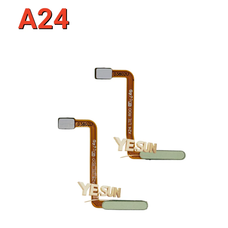 For Samsung Galaxy A24  GalaxyA25 A30  Galaxy A32  Fingerprint Sensor Home Return Key Menu Button With Side Power On Off Flex
