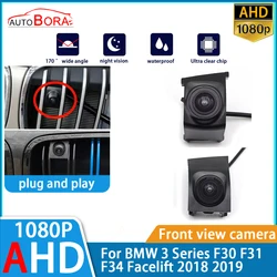 ZhuCamX AHD 1080P Ultra Clear Night Vision LOGO Parking Front View Camera per BMW serie 3 F30 F31 F34 Facelift 2018 2019