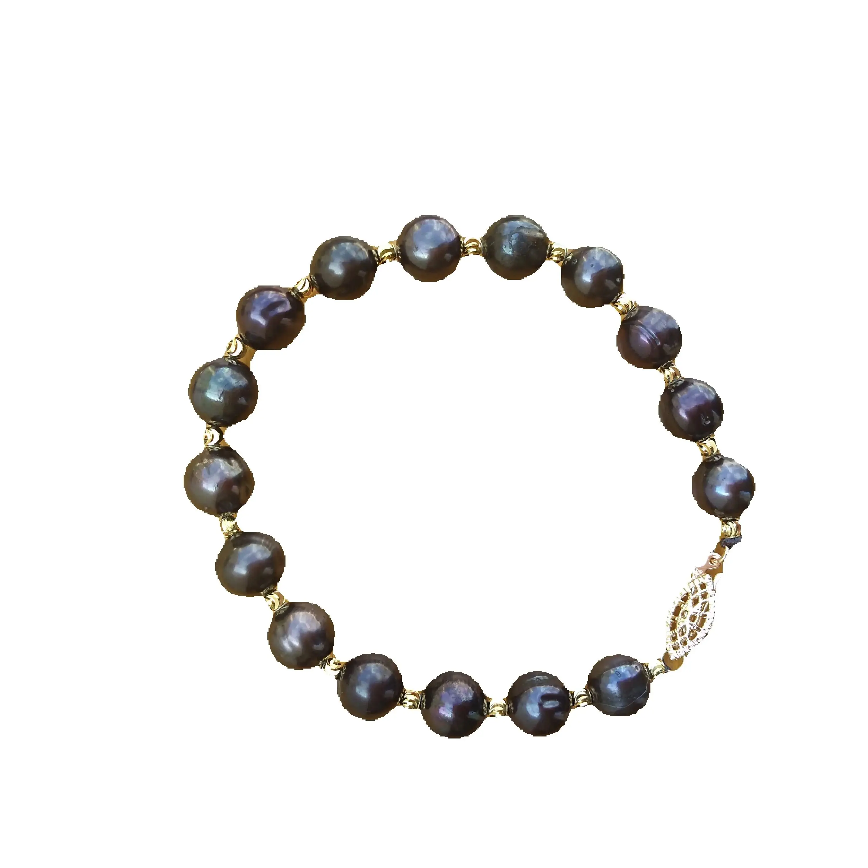 

Classic AAA South Sea Natural Black Pearl Bracelet Please see more photos with pearl details.