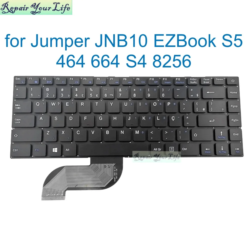 

Клавиатура с испанской и русской раскладкой для ноутбука Jumper JNB10 EZBook S5 464 664 S4 8256