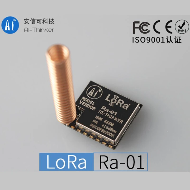 Ra-01 LoRa SX1278 433M Wireless Spread Spectrum Transmission Module Most Distant 10KM with CE FCC certifications