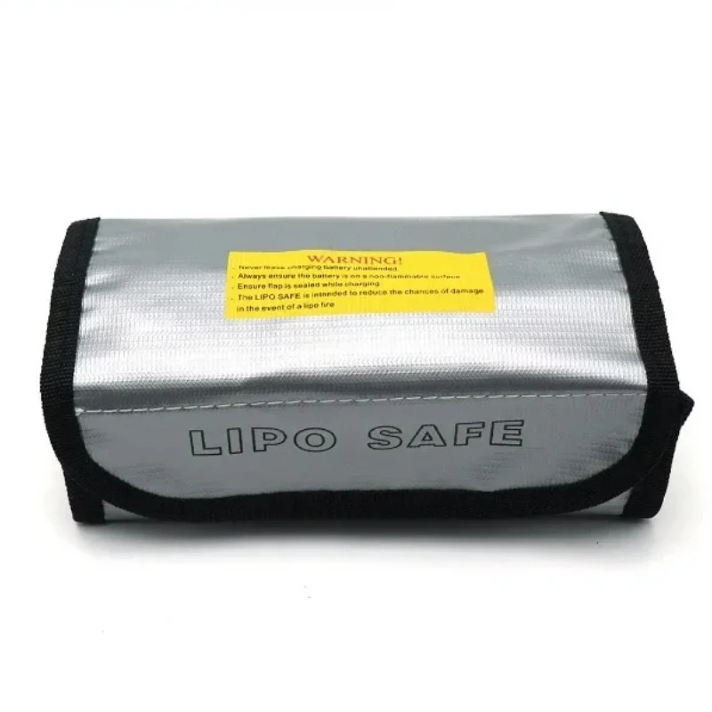 1pcs Silver Mini Three-dimensional Explosion Proof Flame Retardant Battery Bag Retardant Bag