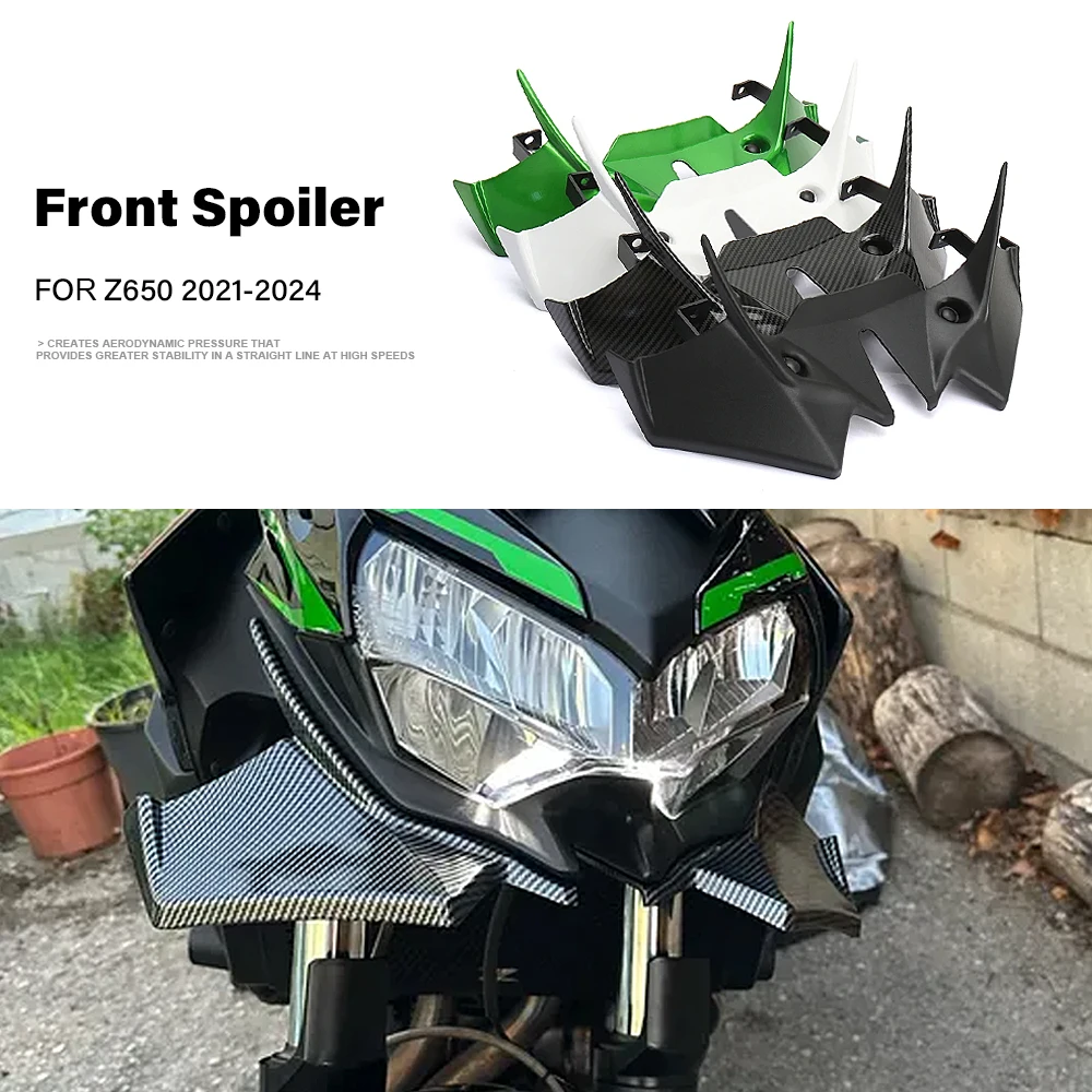 

New Motorcycle Front Spoiler Fairing Winglet Aerodynamic Wing Cover Trim For Kawasaki Z650 Z 650 z650 2021 2022 2023 2024