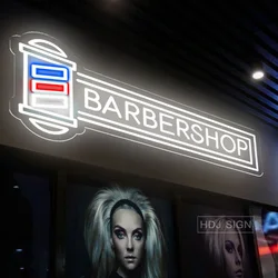 Benutzer definierte Friseursalon führte Neon-Schild für Friseur Geschäft Haarpflege Kosmetik geschäfte Raum dekoration Schere offenes Logo Neon Schilder