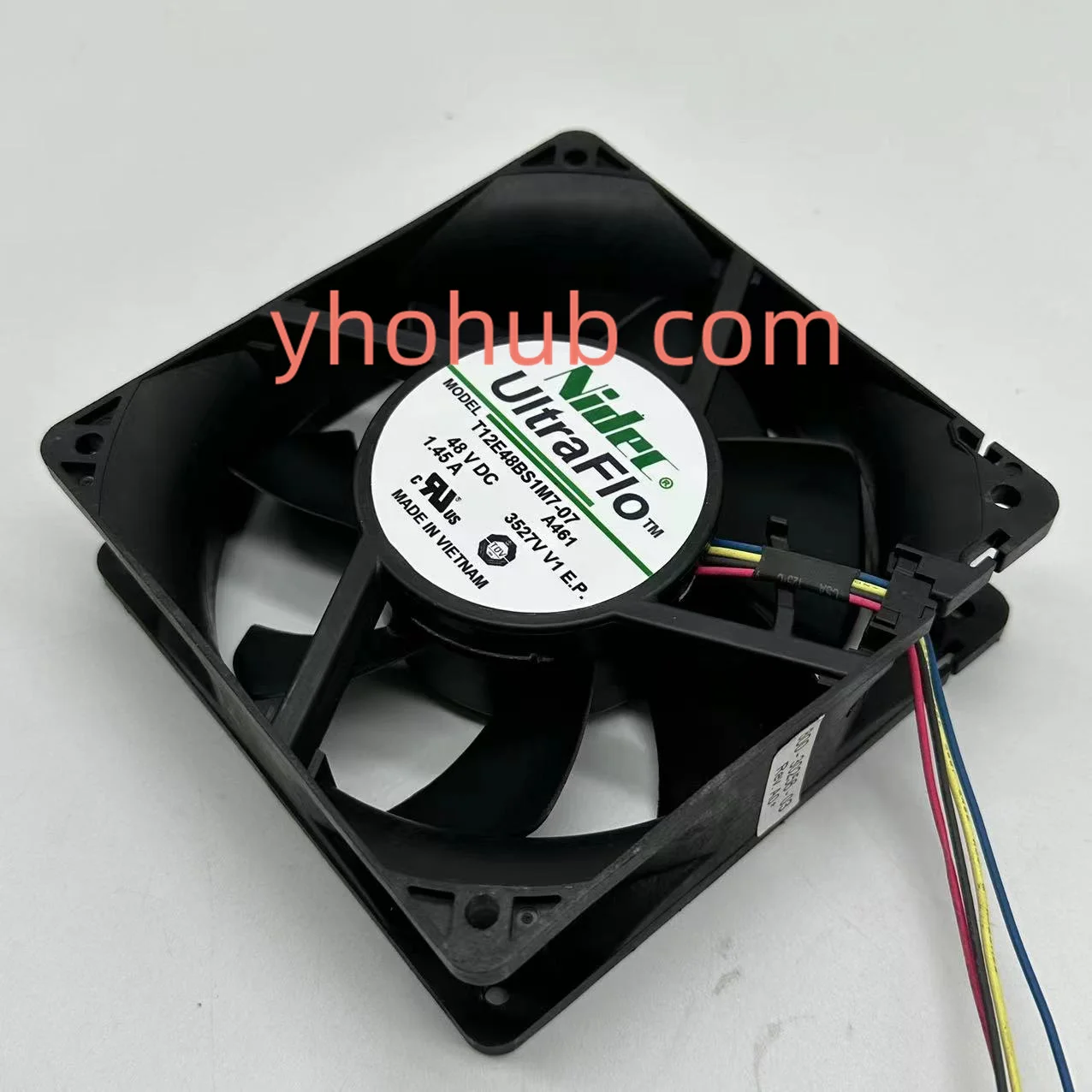 Nidec T12E48BS1M7-07 DC 48V 1.45A 120x120x38mm 4-Wire Server Cooling Fan