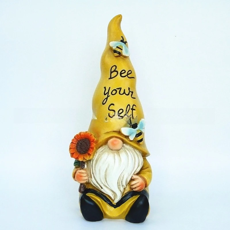 Garden Gnome Elf Resin Crafts Ornament Outdoor Yard Decor Statue