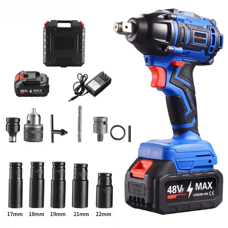 

Makit 48V Electric tools sets 2000rpm Cordless Impact Driver 300Nm Brushless Motor Electric Drill Wood/Bolt/T-Mode