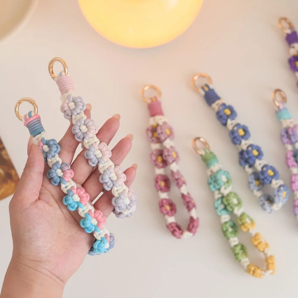 

Cellphone Strap Lanyard Gradient Color Boho Phone Case Rope Phone Wristband Keyring Wrist Lanyard Bracelet Pendant Colorful