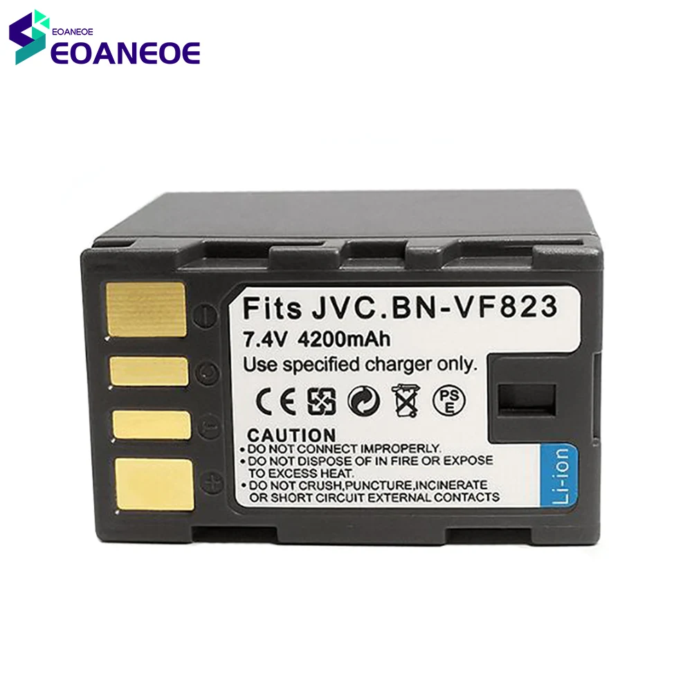 7.4V 4200mAh Lithium Battery Pack Camera Digital Li-ion Batteries For ​JVC BN-VF823 BN-VF815 BN-VF808 GZ-HD7 GZ-MG575 GR-D750