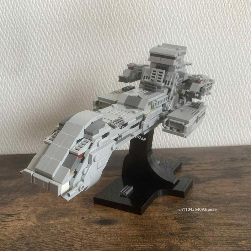 MOC Stargate SG-1 Prometheus Statek Kosmiczny Klocki Model DIY Film Sci-fi Zestaw do Składania Klocki Zabawki dla Dzieci Prezenty Świąteczne