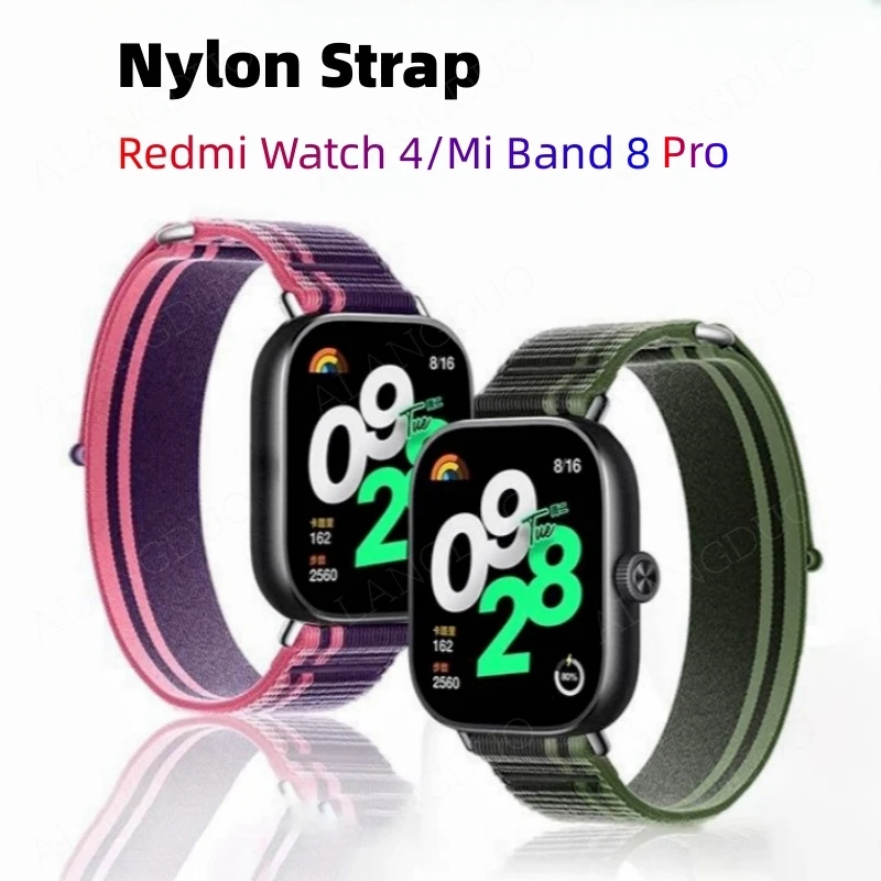 Bracelet accessories For Xiaomi Mi Band 8 Pro Official Color Replacement Smart Wristband For Redmi Watch 4 Nylon Strap