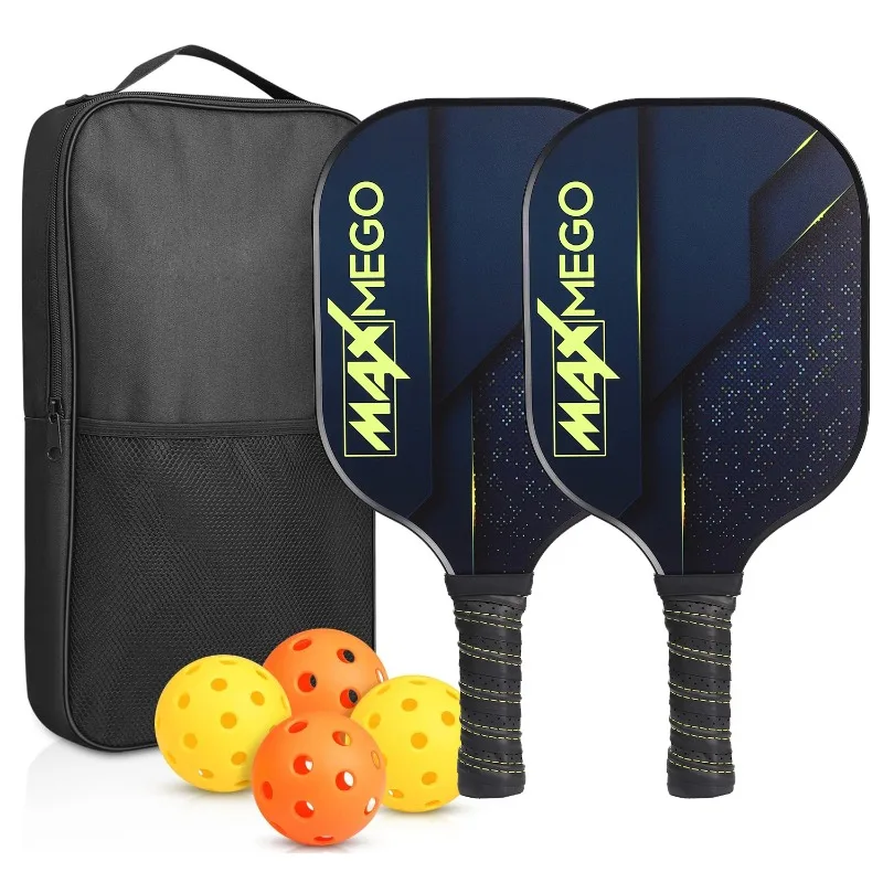 

Pickleball Paddles USAPA Approved Set Rackets Honeycomb Core 4 Balls Portable Racquet Cover Carrying Bag Gift Kit Indoor Outdoor