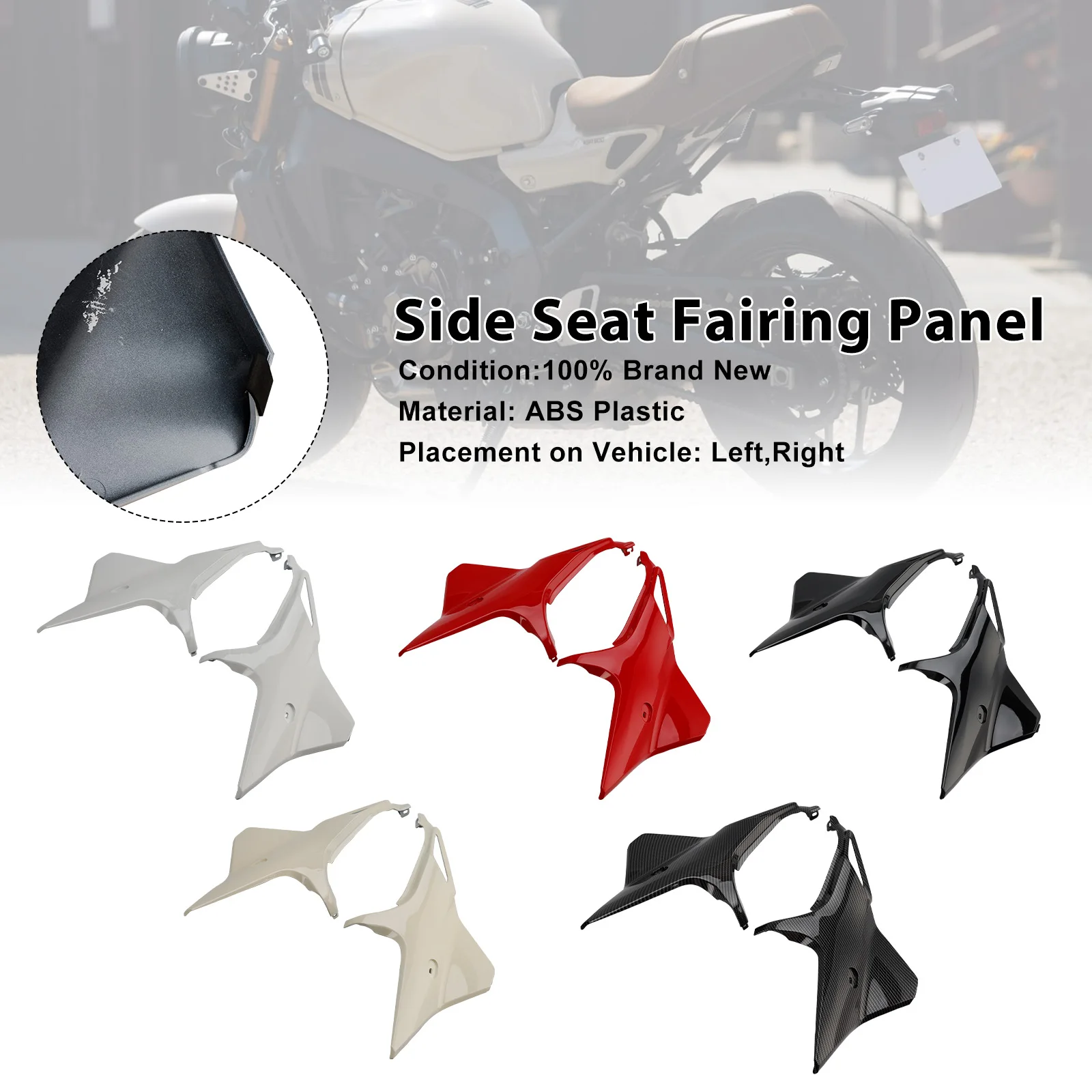

Topteng Side Seat Fairing Panel Cowl For Yamaha XSR 900 XSR900 2022 2023 2024 2025