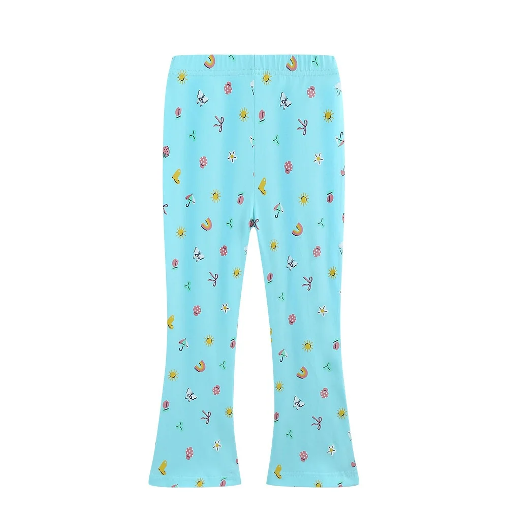 Jumping Meters Girls Flare Pants 2-7T 2026 New Style Full Length Printed Children's Leggings Pencil Trousers Kids' Fashion