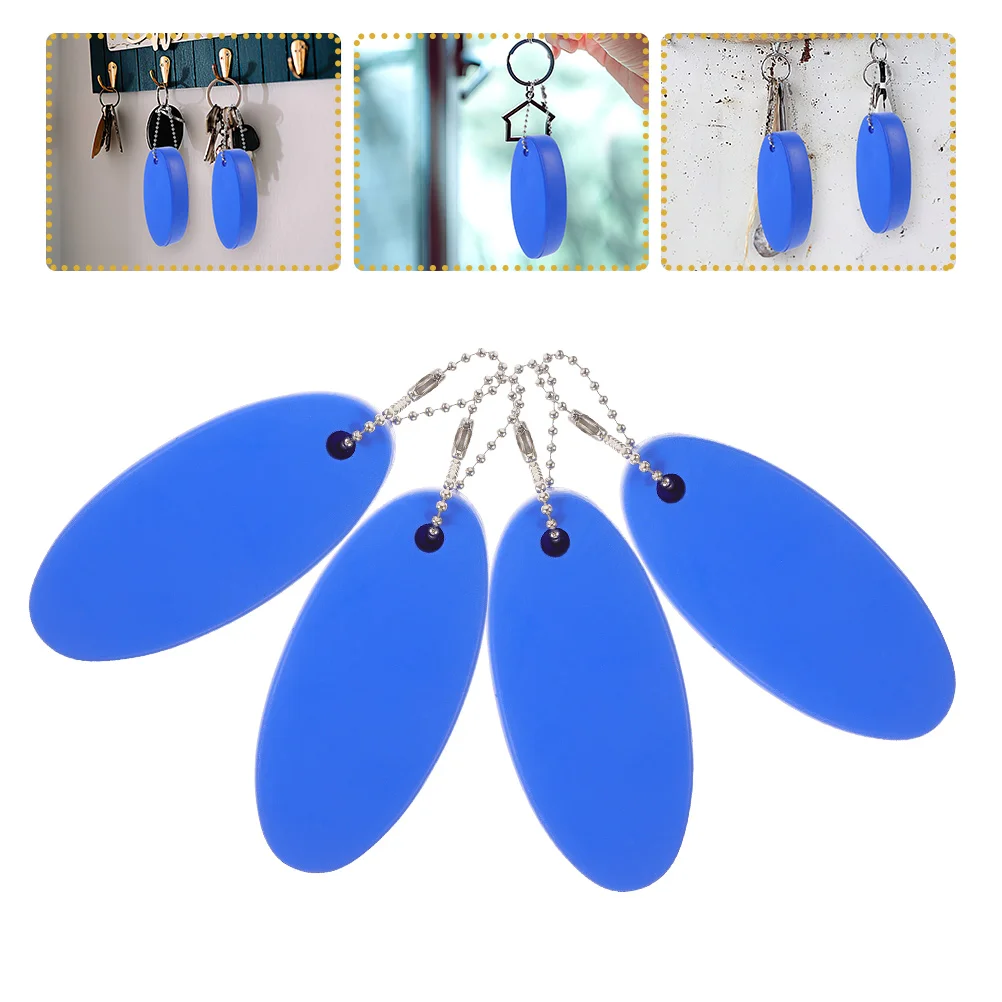 

4pcs Floating Foam Keychain PU Aluminum Alloy Waterproof Key for Boat Keys Water Sports Decorative Keychains