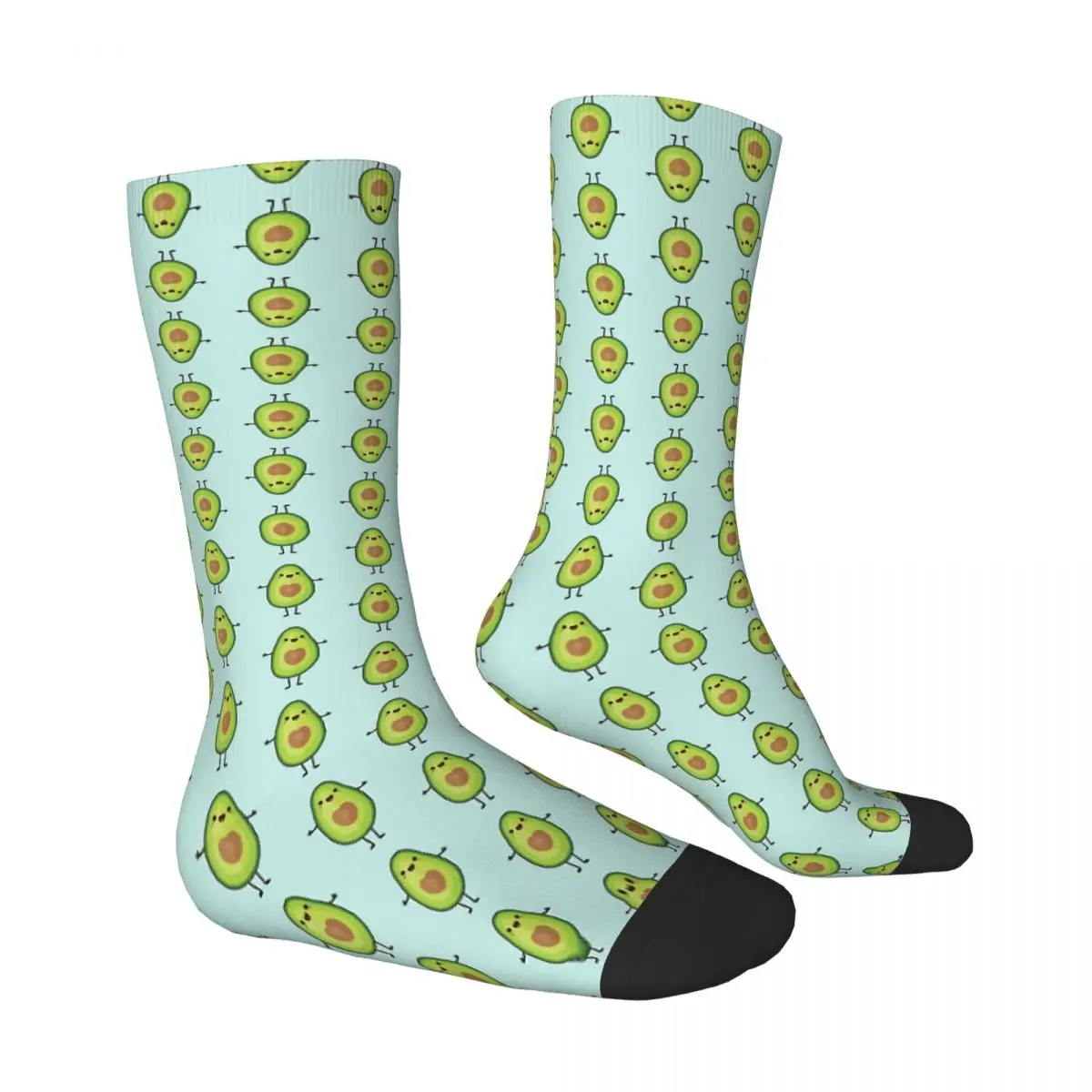 Avo-Cuddle Drawstring Socks Hiking Pouch 3D Print Backpack Boy Girls Mid-calf socks