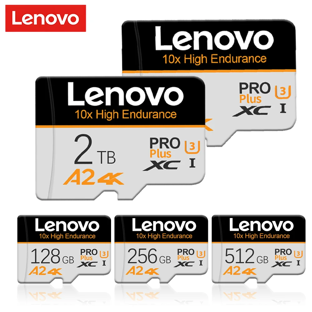 Original Lenovo SD 2TB Micro TF Mini SD Card 256GB 512GB 128gb 1TB TF Memory Flash Card for Phone/Computer
