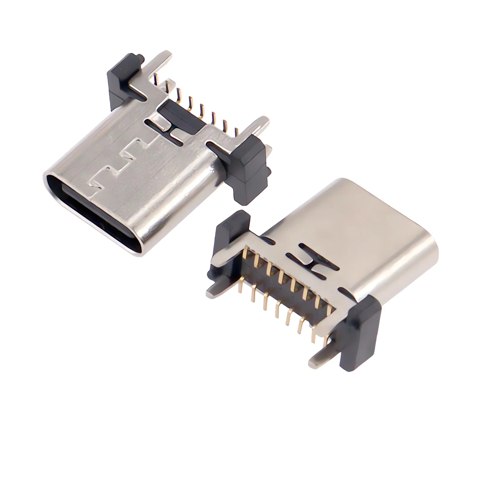 USB 3.1 Connector SMT Type C 16 Pin Female Jack Charging Port 3A High Current Fast Charging Interface DIY Repair SMD PCB Solder