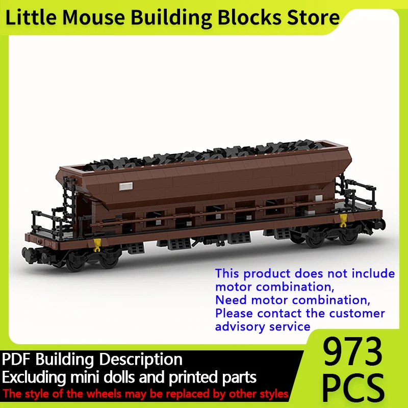 

Модель городской автомобиль MOC, строительные кирпичи, железная дорога, оптовая грузовая вагон, модульная технология, подарки, праздник, сборка, детские игрушки, костюм