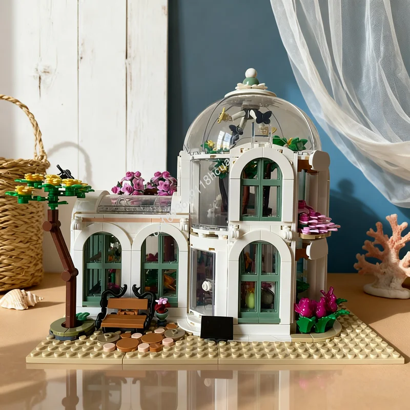 

1733 шт. MOC ботанические сады угол альтернативная сборка модель строительные блоки сборка DIY игрушки креативные рождественские подарки идея кирпич