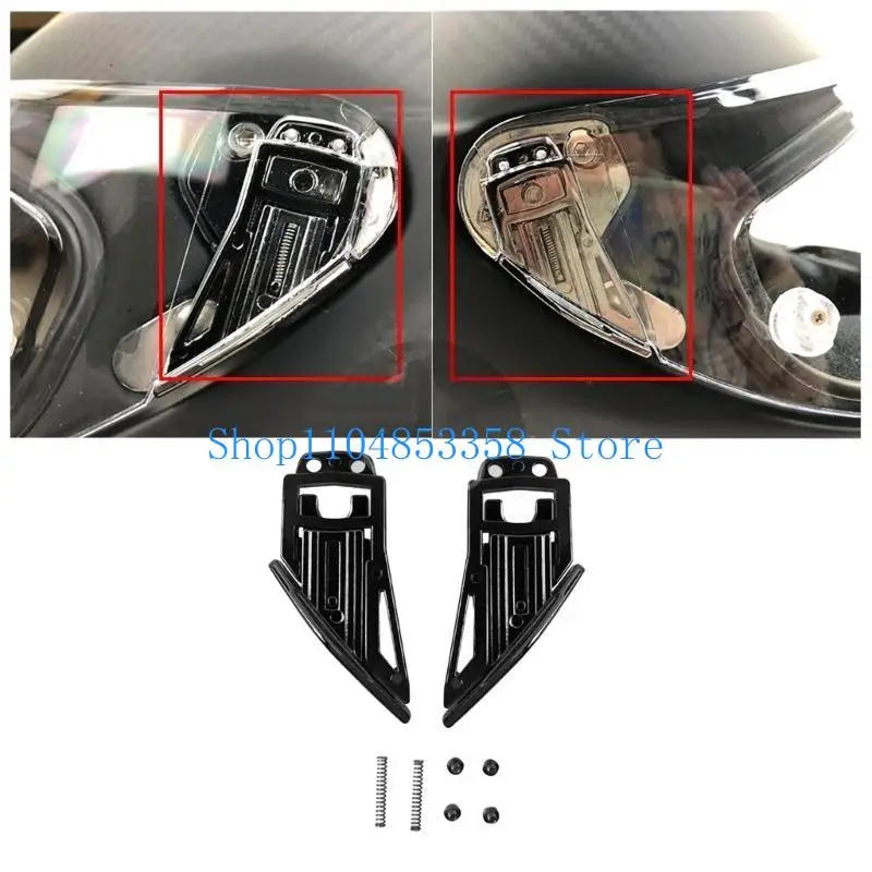652F Helmets Visor Clip Lenses Fastener Motorcycle Helmets Side Plate Visor Clip Replacement Helmets Visor Fastener for PISTA