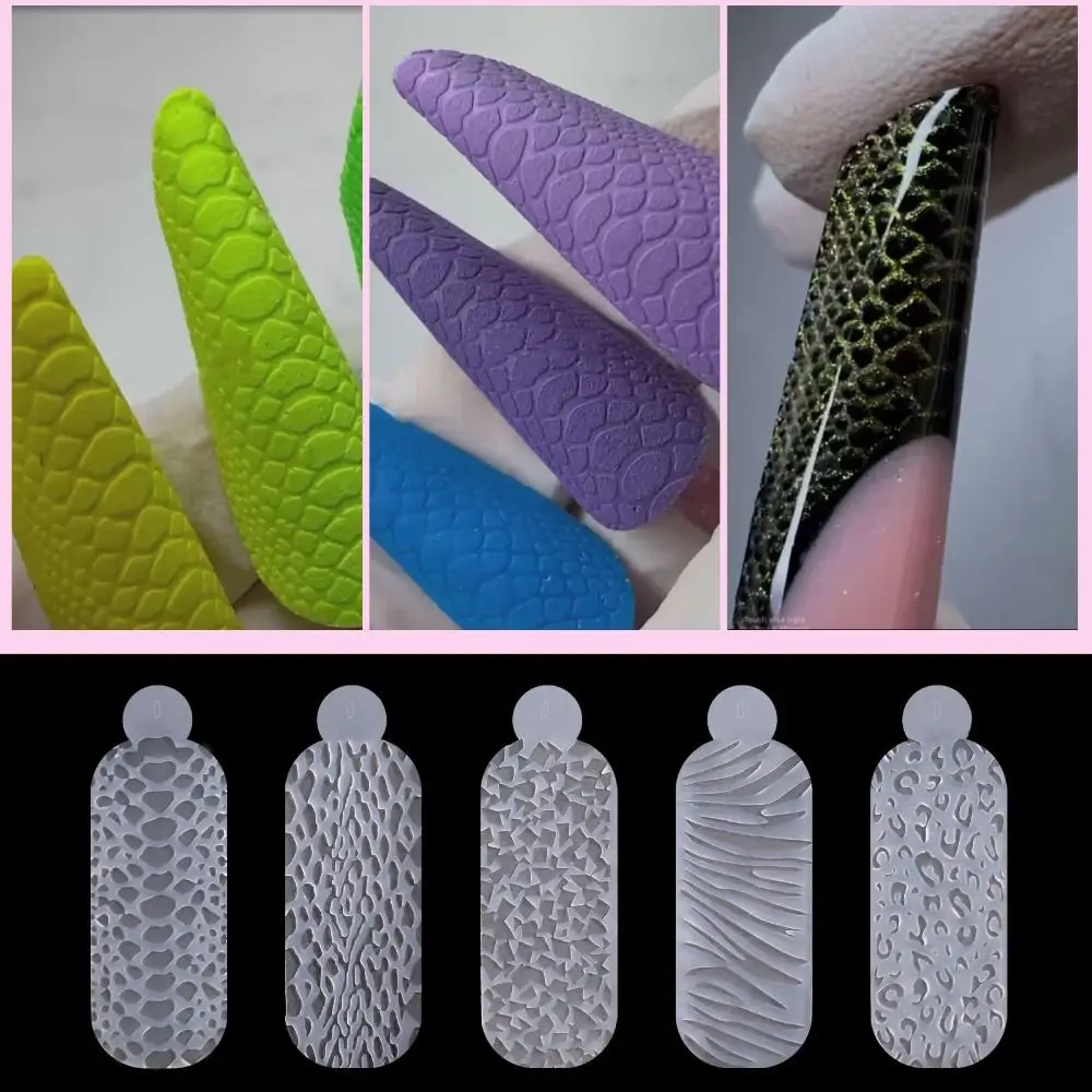 

for Creating Relief Design on Nails Nails Touch Crystals Silicone Molds Traceless Ultra-thin Dual Forms Reusable Transparent