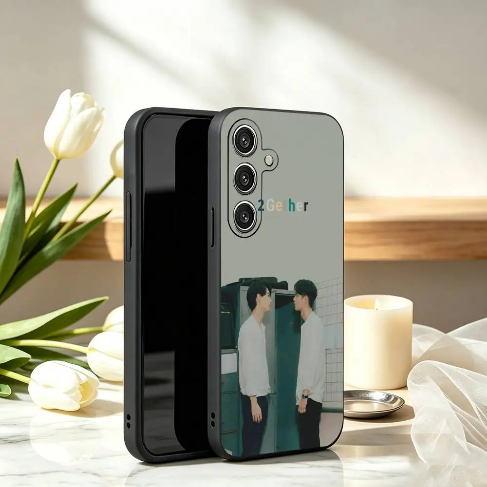 2 gether BL Trending Thai Drama Phone Case Black Silicone Soft For Samsung Galaxy A73,A72,A71,A70,A53,A52,A51