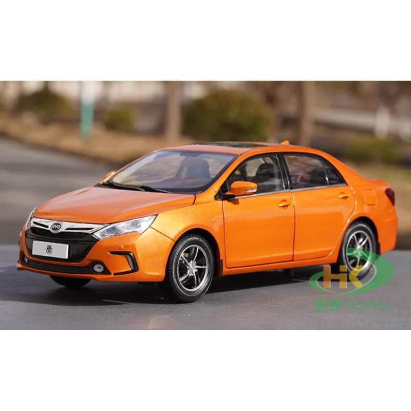 Diecast 1:18  Scale BYD Qin Alloy Vehicle Model Finished Simulation Collection Decoration Gift Toys Display