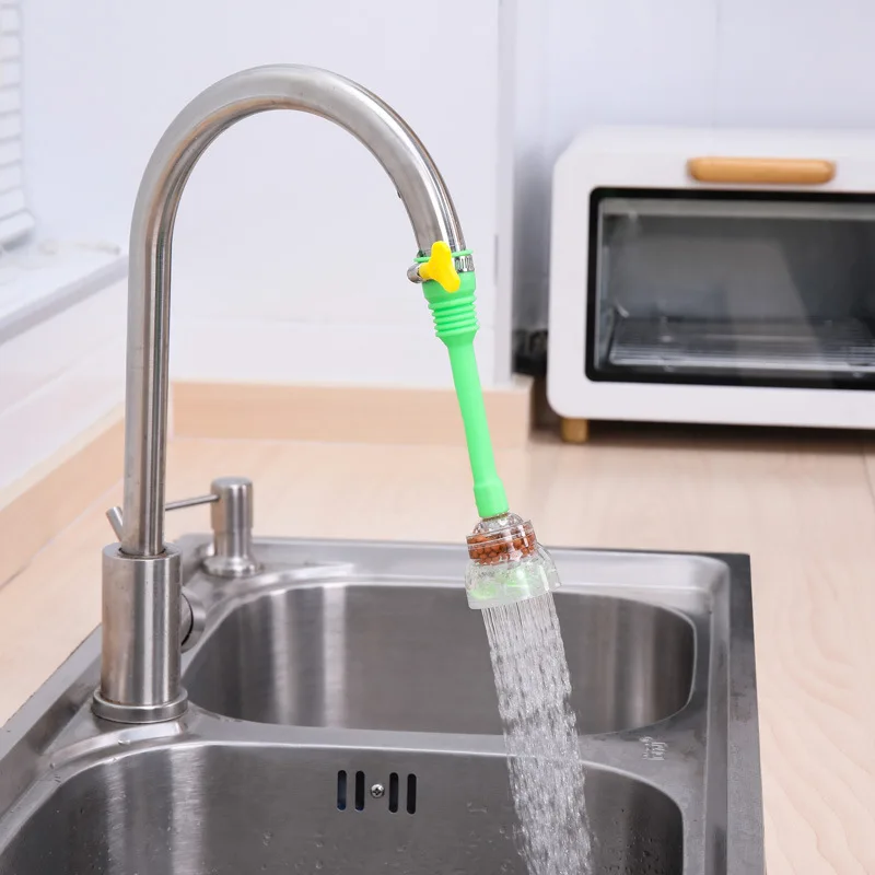 Kitchen Faucet Household Water Saving Nozzle Adapter 360 Swivel Retractable Tap Filter Splash-proof Shower Head Sink Accessories