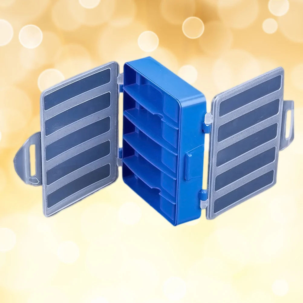 

2Pcs Fishing Hook Storage Boxes Transparent Lid Double Sided ABS Plastic Explosion Hook Organizer Tackle Case Fishing Case