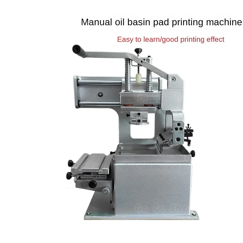 Manual Pad Printing Machine Company Logo Printer Equipment Single Color Oil Stamping Printer Design Die Board Pad Head