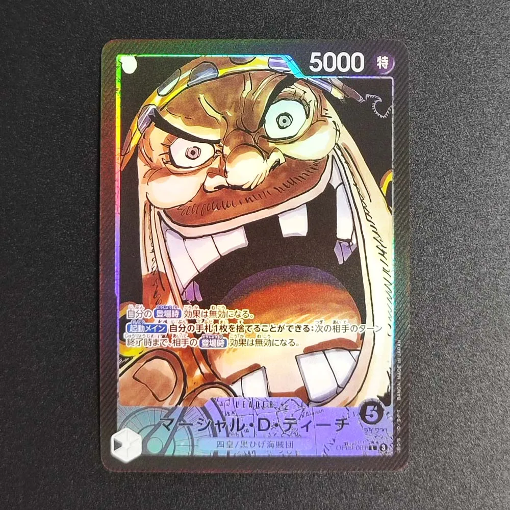 6Pcs One Piece Japanese Anime Collection Card OPCG Monkey D.Luffy Lim Nico Robin Marshall D.Teach Buggy Shanks Game Cards Toys