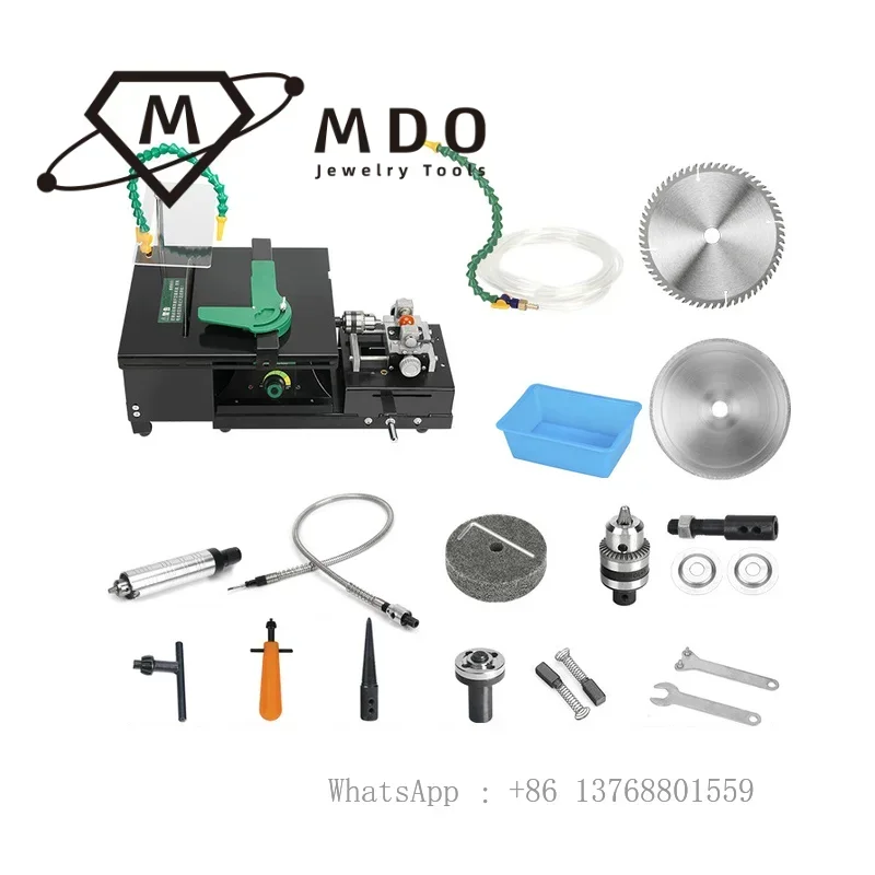 Multifunctional Jewelry Bench Polisher Jade Bead Milling Drilling Holes Polishing Tools Gem Stone Cutting Grinding Machine