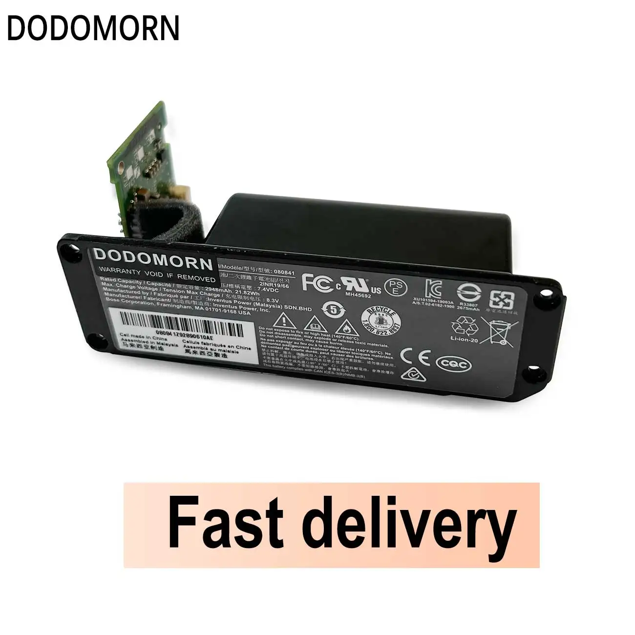 Imagem -06 - Dodomorn-placa-mãe para Bose Soundlink Mini Alto-falante Bluetooth Placa Principal Acessórios de Reparo Bateria Novo Entrega Rápida 080841