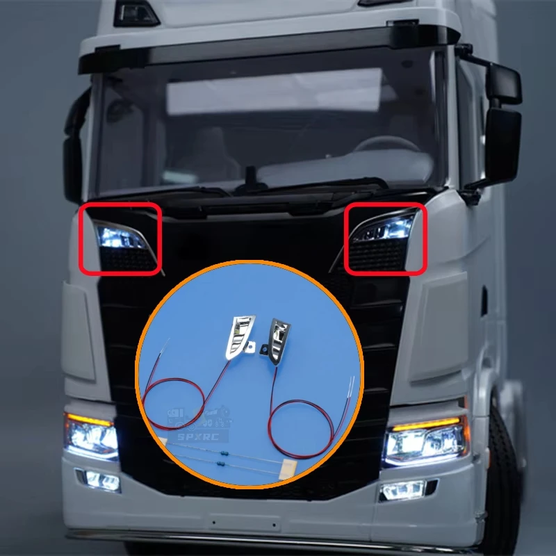 

Front Spotlight Lamp for Tamiya RC Dump Truck SCANIA 770S 6X4 56368 8X4 56371 Car Accessories