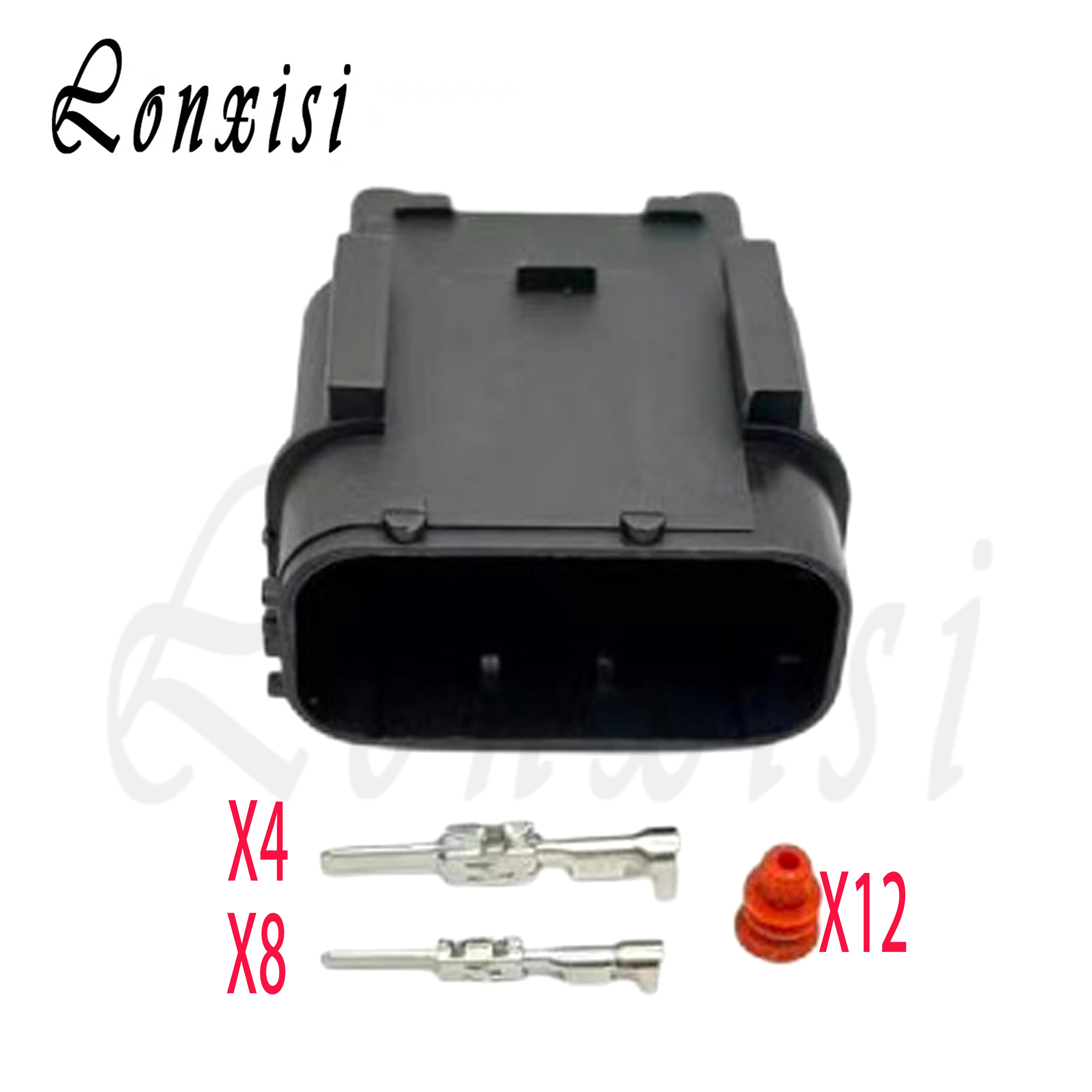 12 Pin Automotive Waterproof Connector Male FemaleMaster Control Program Plug 284849-1 284850-1 1-284844-0 284848-2