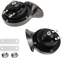 2pcs Universal 12V/24V 300DB Loud Waterproof Snail Electric Horn High Tone Horns For Cars SUV Trucks Motorcycles Electric Cars