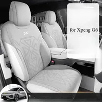 Car Seat Cushion for Xpeng G6 Fur Leather Porosity 5 Seat Cover Interior Accessories Semi-wrapped Ventilated Four-season Pad