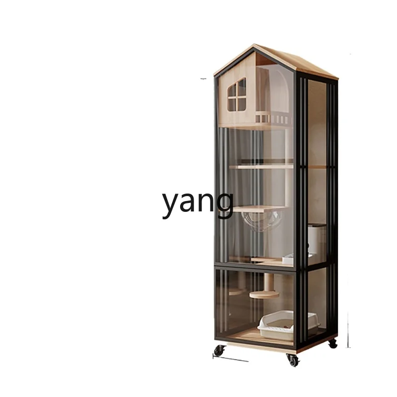 

yjq does not occupy an area of cat villa household indoor small apartment cat litter box