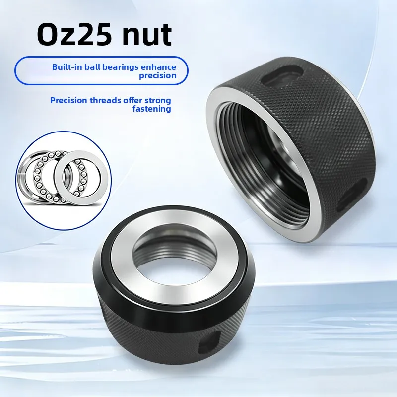 OZ25 Collet Nut EOC25 Clamping Nut M48×2 For OZ25 Tool Holder Milling Machine CNC Lathe Accessories