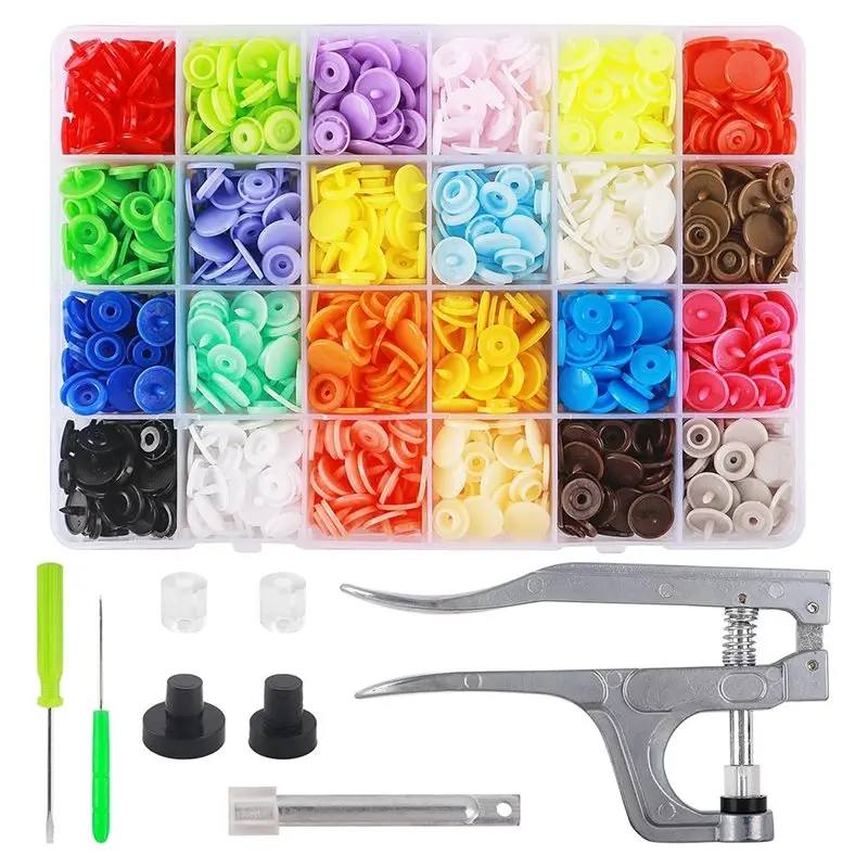 ABKS-240 Set Snap Button Kit With Snaps Pliers