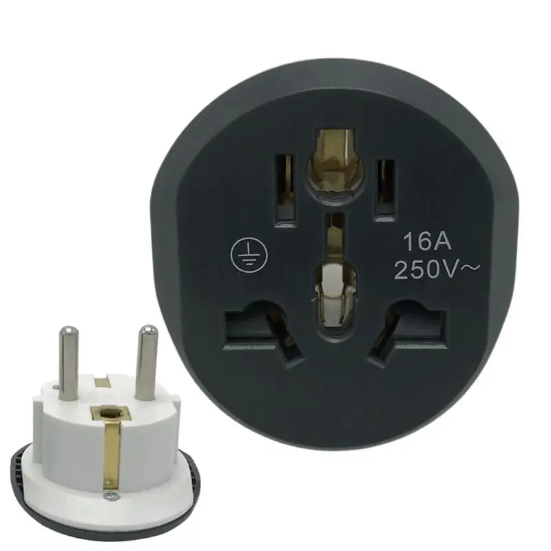 Eu German Conversiestekker Adapter Universalia Power Socket Wandkabel Stekker Reisadapter Stopcontact Type F Plug Converter Adapters