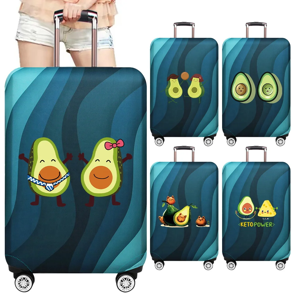 

Trolley Box Cover Thick Elastic Luggage Cover Protector 18-32inch Wear Resistant Multiple Style Options Avocado Series