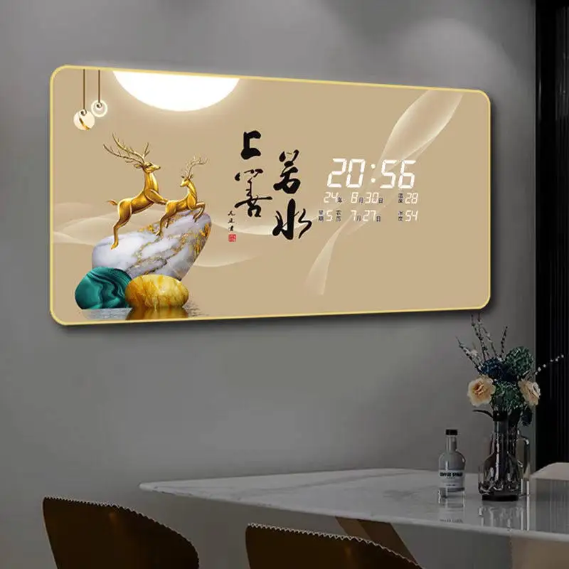 Art Cheap Digital Clock Large Machinery Modern Design Digital Clock Wall Art Mechanical Horloge Murale Salon Wall Decoration