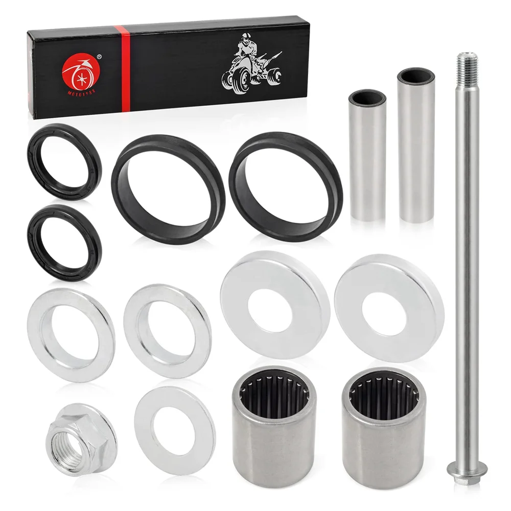 Swingarm Seals Bearing Sleeve & Pivot Bolt Rebuild Kit for Honda 400EX TRX400EX TRX400X 1999-2014