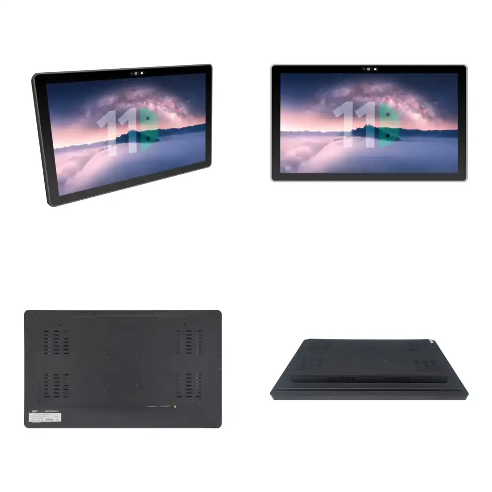 

23.8 Inch True Flat Industrial Touch Panel PC for Wall Mounted Embedded Fanless Android 11 Industrial Computer for Factory